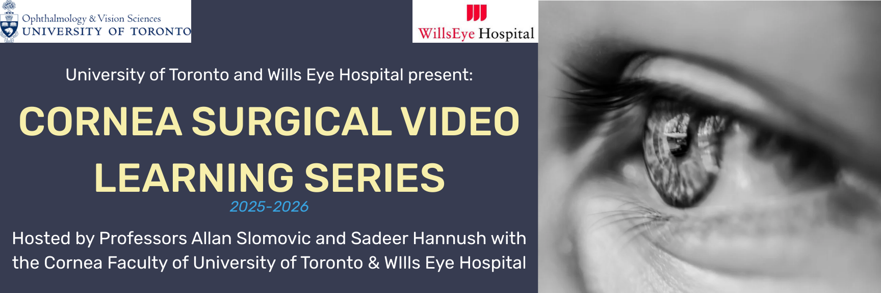 Cornea Surgical Video Learning Series [Non-CME] Banner